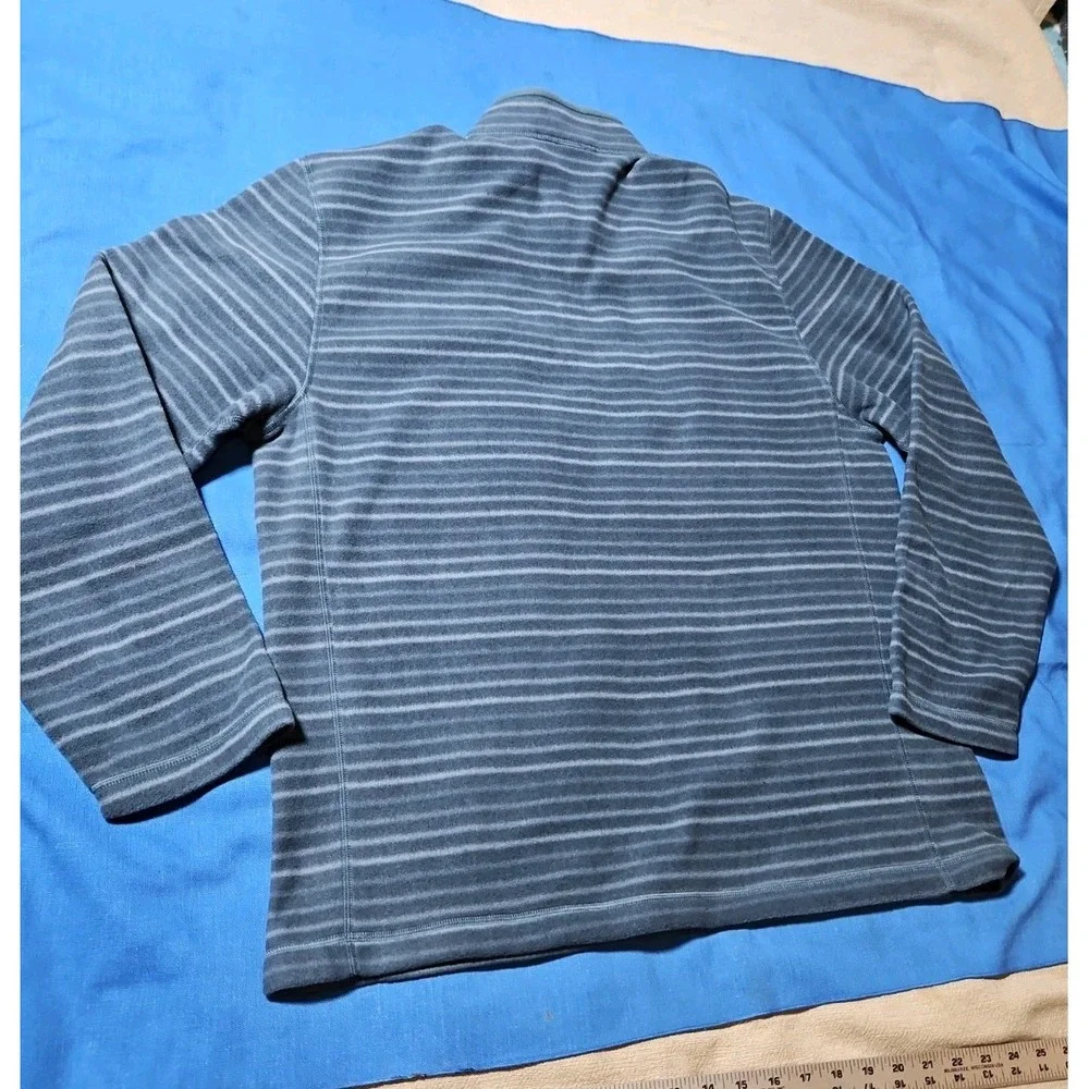 The North Face TKA Glacier 100 Fleece 1/4 Zip Jacket Pullover Blue Stripe XL New